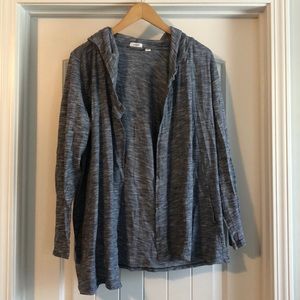 Like new hooded J Jill cotton cardigan